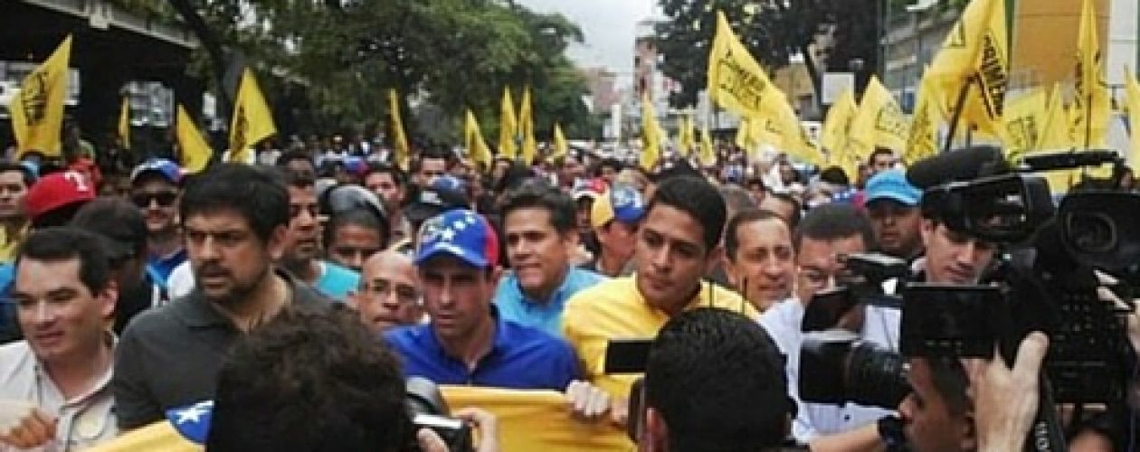 Así transcurre la marcha rumbo al CNE en Caracas