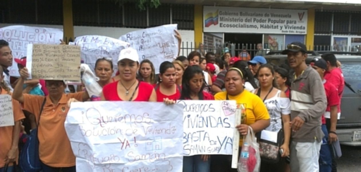 Misión Vivienda y Tareck El Aissami patean a refugiados en Aragua